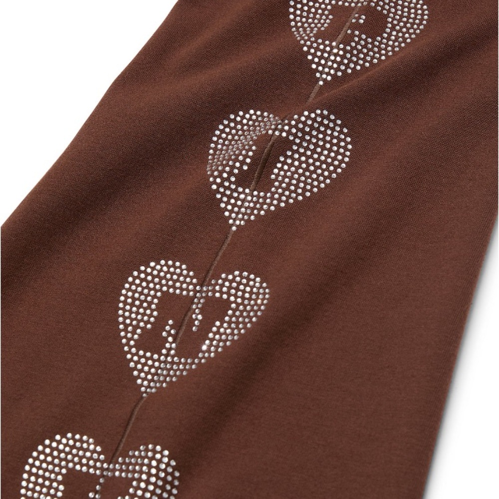 🔥🔥VS Pink ✨GORGEOUS BLING✨ foldover waistband yoga pants flare leggings XL NWT - Picture 6 of 10